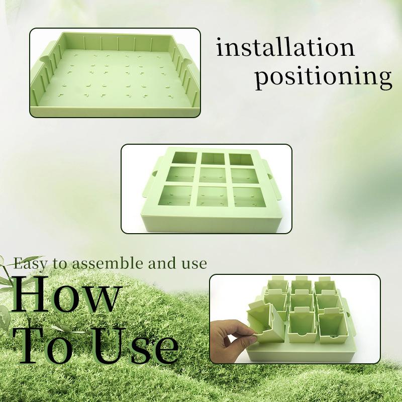 Seed Starter Tray Reusable Plastic Propagation for Gardening