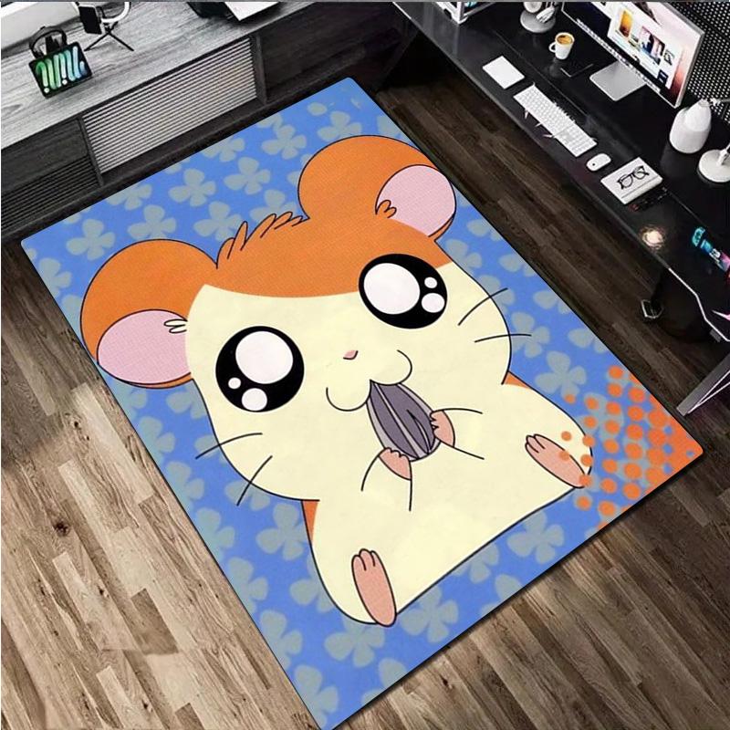 Hamtaro Print Rug - home decoration Carpet For Living Room Bedroom Flooring Computer Chair Area Rug