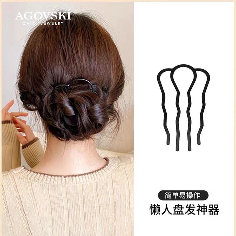 Lazy Maruko Head Insert Comb Disc Hair Artifact