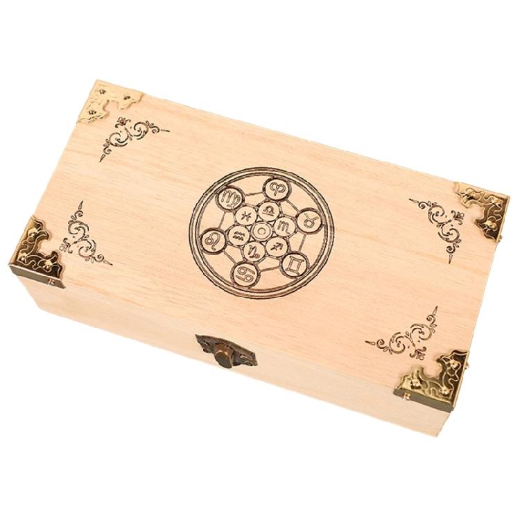 Wood Box Playing Cards Case Packing Poker Bridge Wood Box Poker Card Container