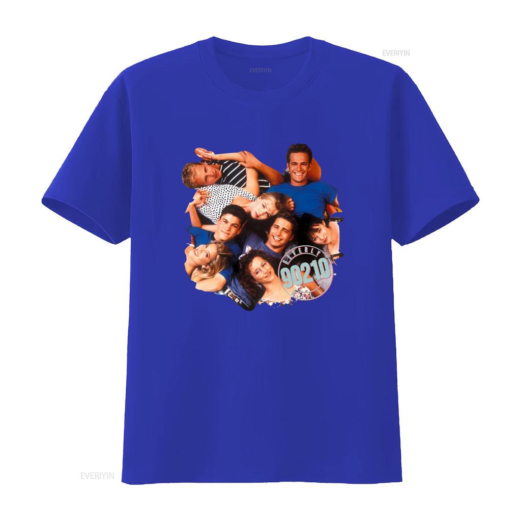 Cast Beverly Hills 90210 T Shirt Retro TV Show Vintage Washed Versatile Graphic Unisex Stretched Fashion Designer Clothes