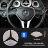 Car Steering Wheel Emblem Crystal Diamond Sticker For Mercedes Benz A B C E Class GLA CLA GLC GLK GLE Series Accessories xxx1