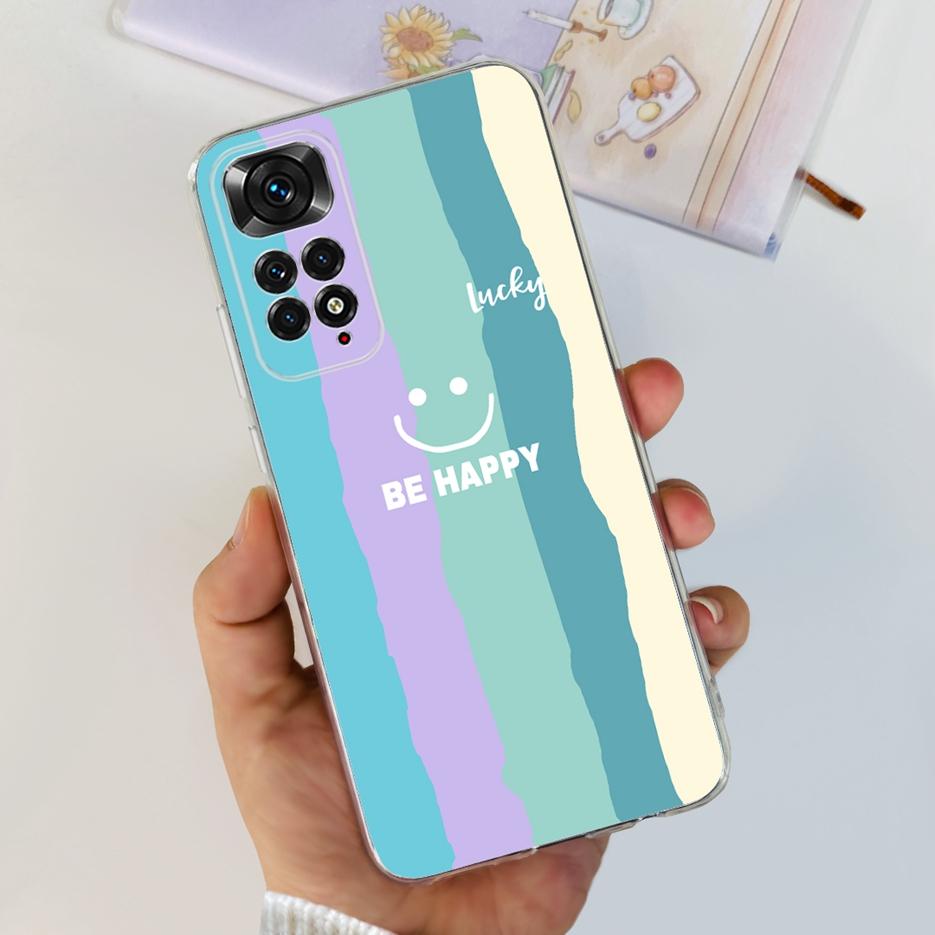 Für Xiaomi Redmi Note 11 Hülle Redmi Note 11S 4G Bunte Bemalte Abdeckung Weiche Funda Handyhülle Für Xiaomi Redmi Note 11 Pro Bumper