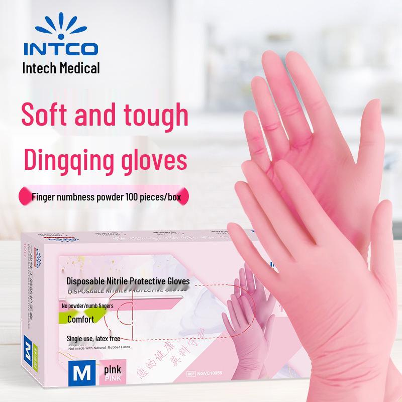 Inco Food-Grade Durable Nitrile Disposable Gloves - Latex-Free, Waterproof, Protective for Catering & Kitchen Use