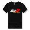 Initial D T-shirt fashion Summer Short Sleeves Tshirt Casual Homme T Shirt Racing Drift Car Graphic Cotton Tee