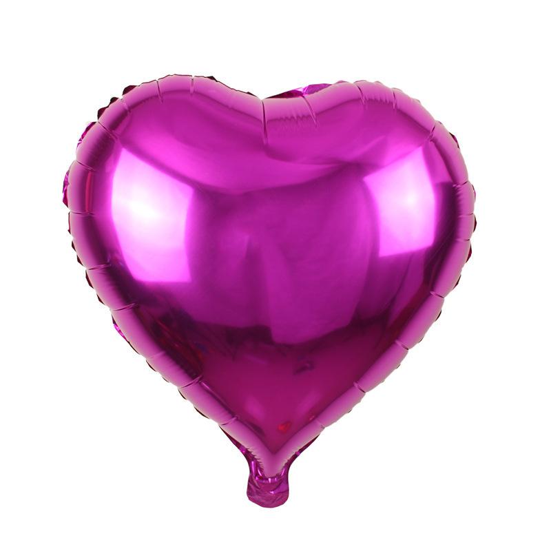 18-inch Valentine s Day Heart-shaped Aluminum Film Balloon Wedding Party Decoration Multi-color Banquet Venue Decoration Balloon розы красного