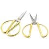 Three Loves, Opening Ribbon-Cutting Golden Dragon And Phoenix Scissors Wedding Home Festive Scissors Stainless Steel Handmade Diy Paper-Cutting