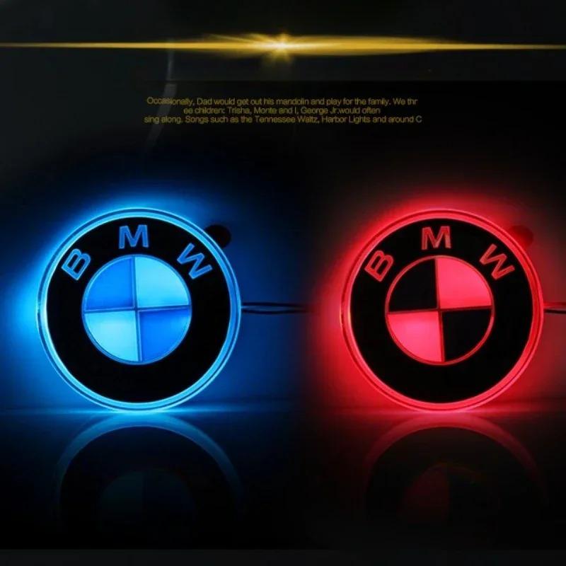 vbjly8 Car LED Emblem Light 82mm Front Or Rear Static Single Color Red Blue White FOR BMW F10 E90 E60 E61 E93 E87 F30 F15 X1 X3 X5 X6 XX6