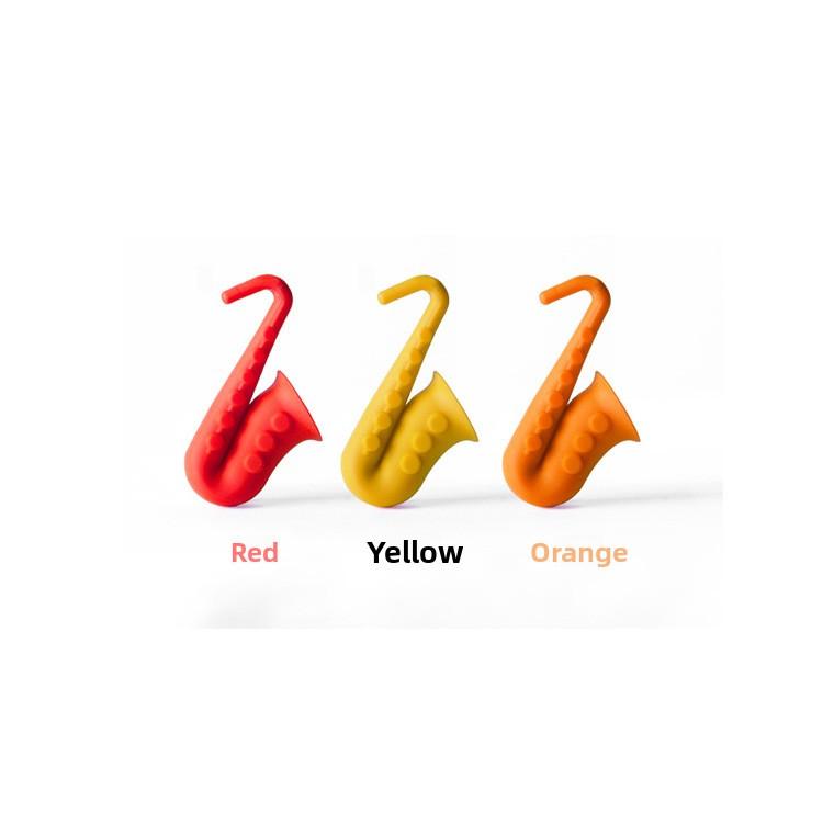 Creative Kitchen Utensils, Speaker Saxophone Shape Silicone Lid Lift Spill Preventer