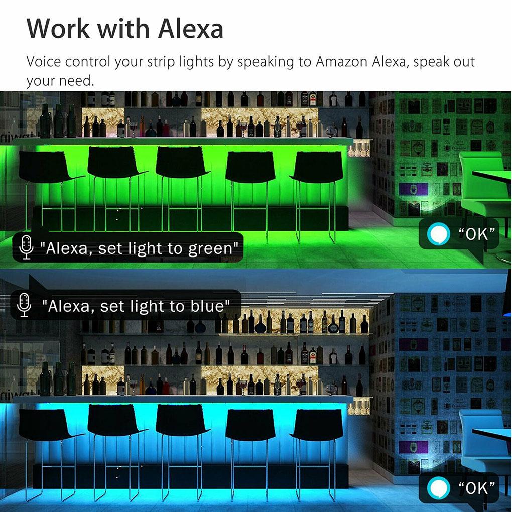 5/10M RGB LED Strip Lights Waterproof 5/10/15M LED Lights 44 Key IR Controller