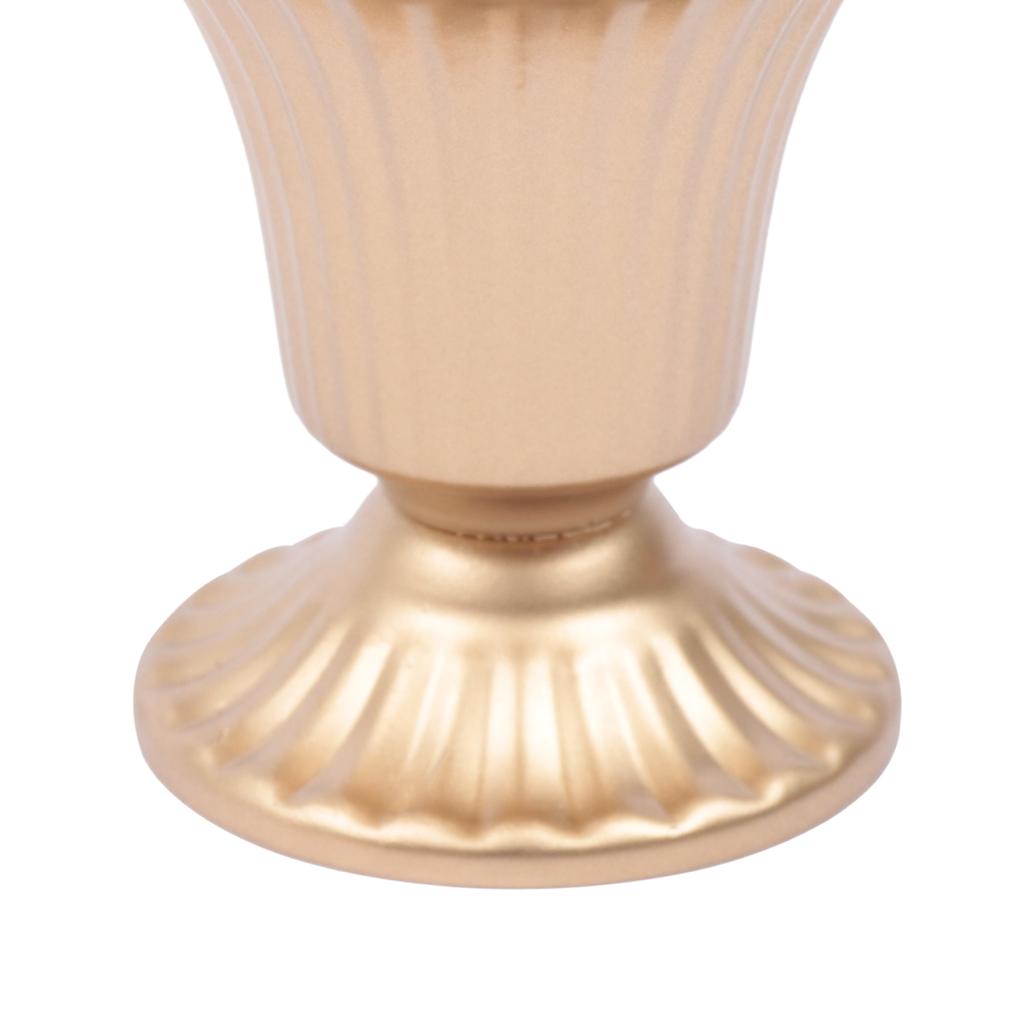 10 Pcs Antique Gold Wedding Vases Set,Iron Centerpiece Holders for Floral Arrangements, Party Home Decor