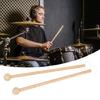 Double Side Drumsticks Ergonomic Handle Drum Sticks Wood and Felt Texture Suitable for Stage Performances and Practice