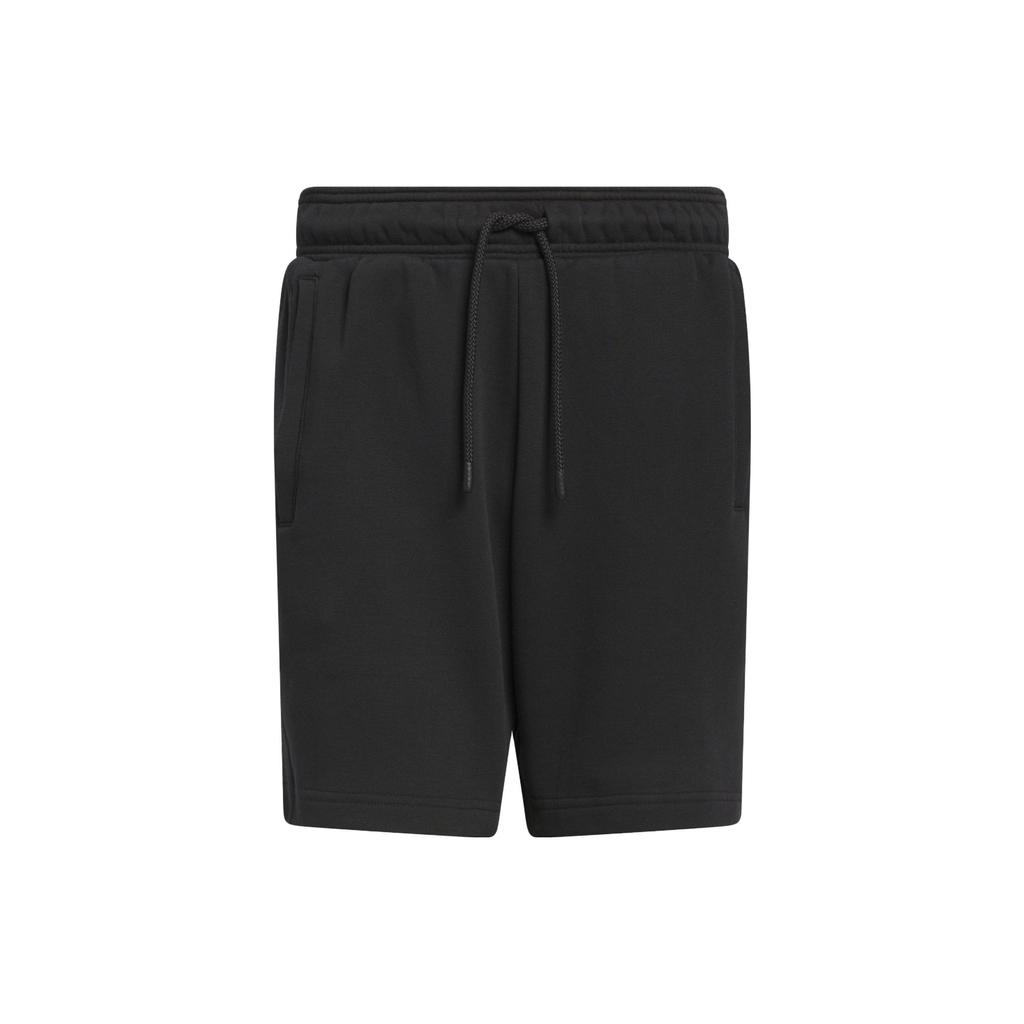 Adidas All Season Fleece Shorts With Solid Color Logo Men Shorts Black IK2129