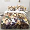 Anime Genshin Impact Game Bedding Set Duvet Cover Sheet Printed Bed Set Pillowcase Bed Full Queen King Size Comforter Bedroom