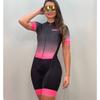 Tuta Triathlon Monopezzo Manica Corta da Donna Blu Uniforme Asciugatura Rapida Abbigliamento Sportivo Performance
