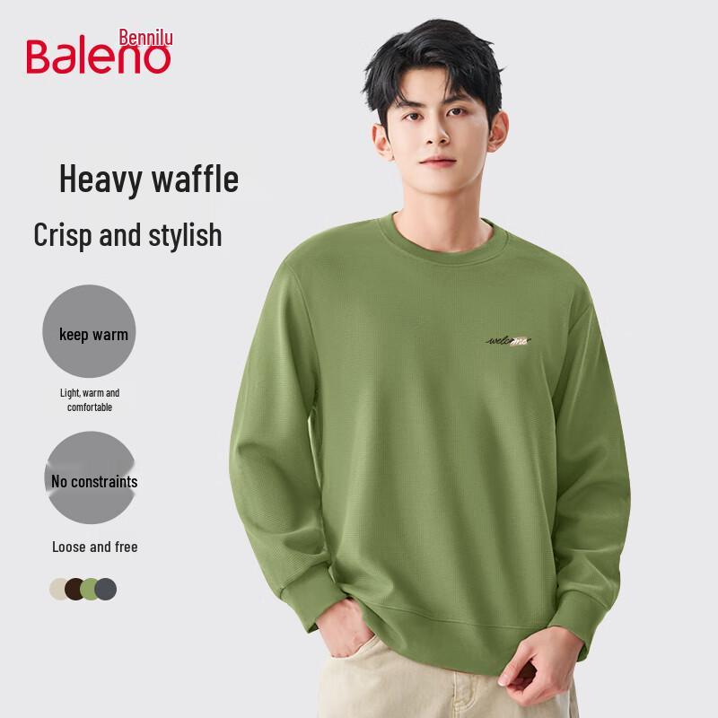 

Baleno Men s Waffle Knit Pullover Sweatshirt XL