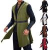 Men's Color Blocked Versatile Long Sleeved Shirt Retro T-shirt Bottom Shirt