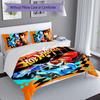 3pcs Hot Wheels logo pattern bedding set duvet cover set includes duvet cover &pillowcases, perfect all season bedroom decoration & gift