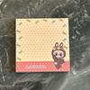 4 ks Roztomilé samolepicí poznámkové bloky Labubu Kreslené Kawaii Poznámkový papír Mini přenosný zápisník Školní potřeby Studentské psací potřeby