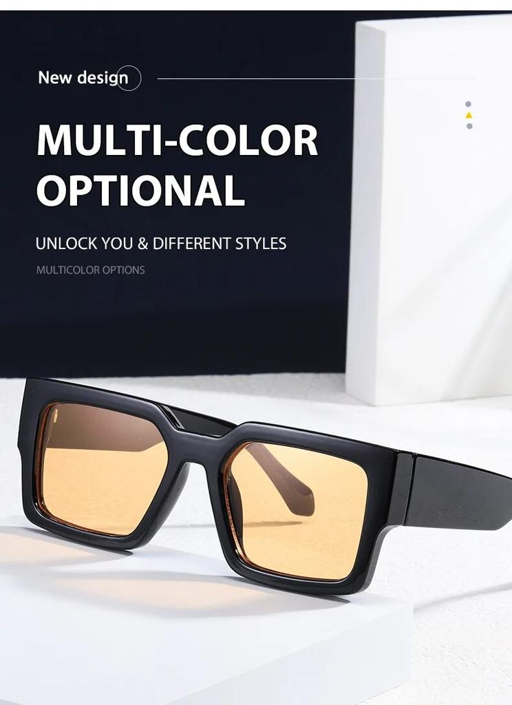Retro Chunky Wide-legged Y2k Punk Fashion Ins Sunglasses For Men And Women