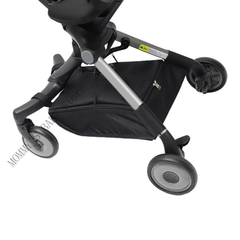 H3CD Water Resistant Baby Strollers Bottom Basket Lightweight Strollers & Storage Newborn Pram Bottom