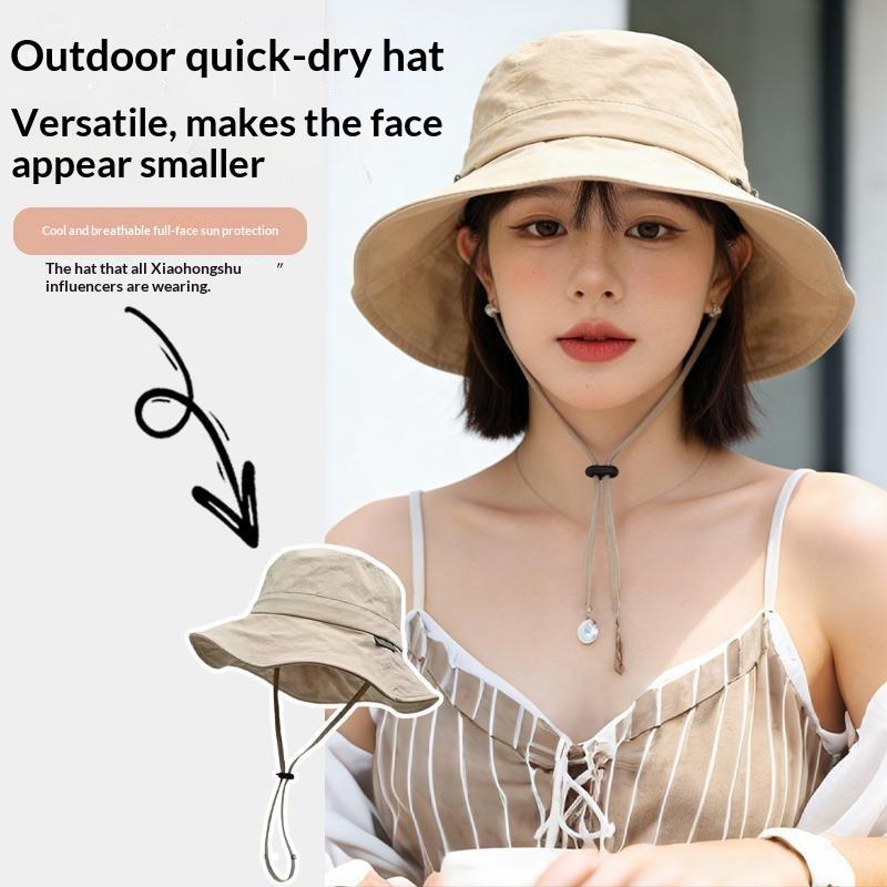 Summer Sun Protection Waterproof Fisherman Hat Bucket Camping Hiking Mountaineering Cap Foldable Storage Bag