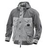 Max Fritz Spring/Summer Motorcycle Jacket MFJ-2516 Moto Vivaking Water-Repellent Light Gray Size 3L (52) - Men's Protective Riding Touring Jacket