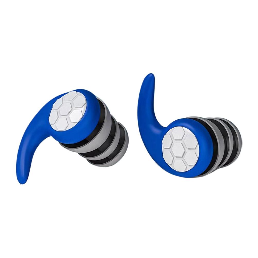 

Sleeping Noise Reduction Earplugs Reusable Sound Insulation Ear Plugs Travel & Work Soft Silicone Anti-Noise Ear Protection королівський синій колір