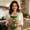 Barattolo per Insalata con Strati Verticali, Vasetti per Condimenti con Coperchio di Sicurezza Ermetico, Mantiene le Insalate Fresche e Croccanti, Contenitore per Meal Prep