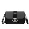 Summer simple  new trendy fashion contrasting color splicing shoulder crossbody hardware decoration small square bag women