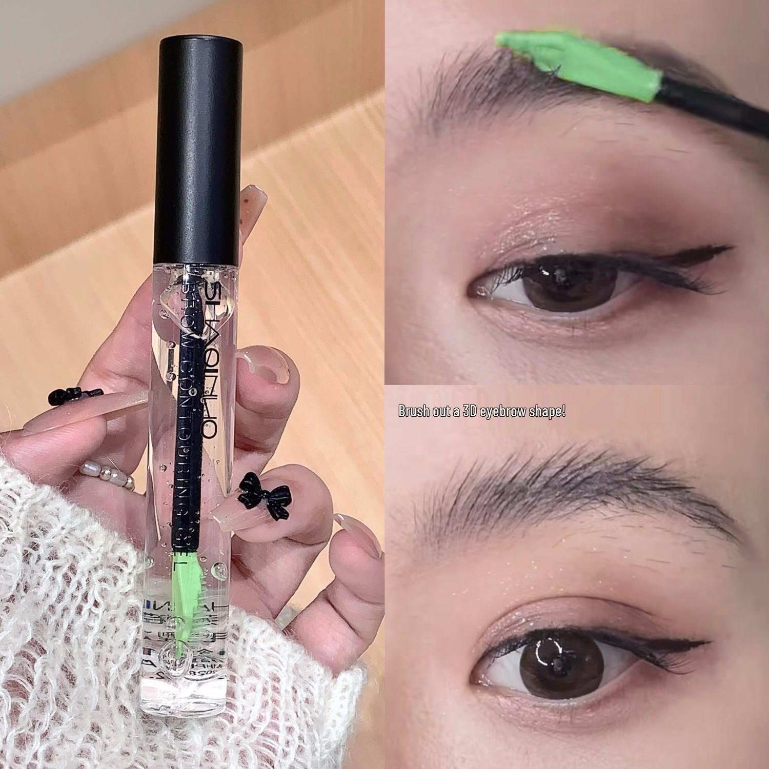 SHAQINUO Clear 3D Eyebrow Styling Gel – Transparent, European & American Wild Eyebrow Soap