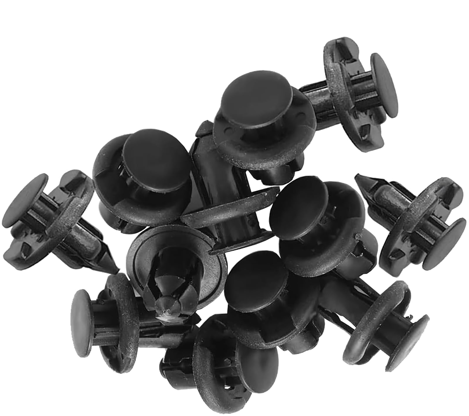 

LeTradeJP Automotive Rivet Retaining Clip Clip Mud Flap Nylon Bumper Fastener for Mazda Toyota Suzuki (8mm 50pcs) Diameter: approx. 20mm, length: 8.5mm чёрный