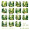 Vintage Nature Sticker Pack 30pcs Scenic Landscape Plant Decorative Stickers for Journals Scrapbooking Crafting and DIY Projects