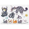 1 set Funny Car Sticker Cat Climbing Pet Animal Styling Stickers Car Scratch Cover Decoration Creative Bumper Decals Accessories