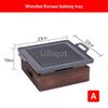 Commercial grilled fish plate Kebab plate Charcoal barbecue non stick plate Baking pan Japanese charcoal alcohol barbecue oven