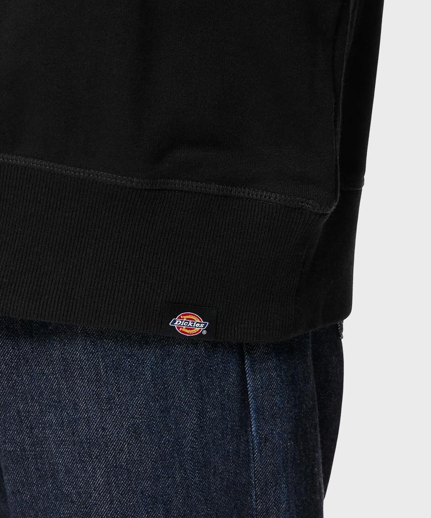 Dickies French Terry Relaxed Small Embroidered Logo Crewneck Black