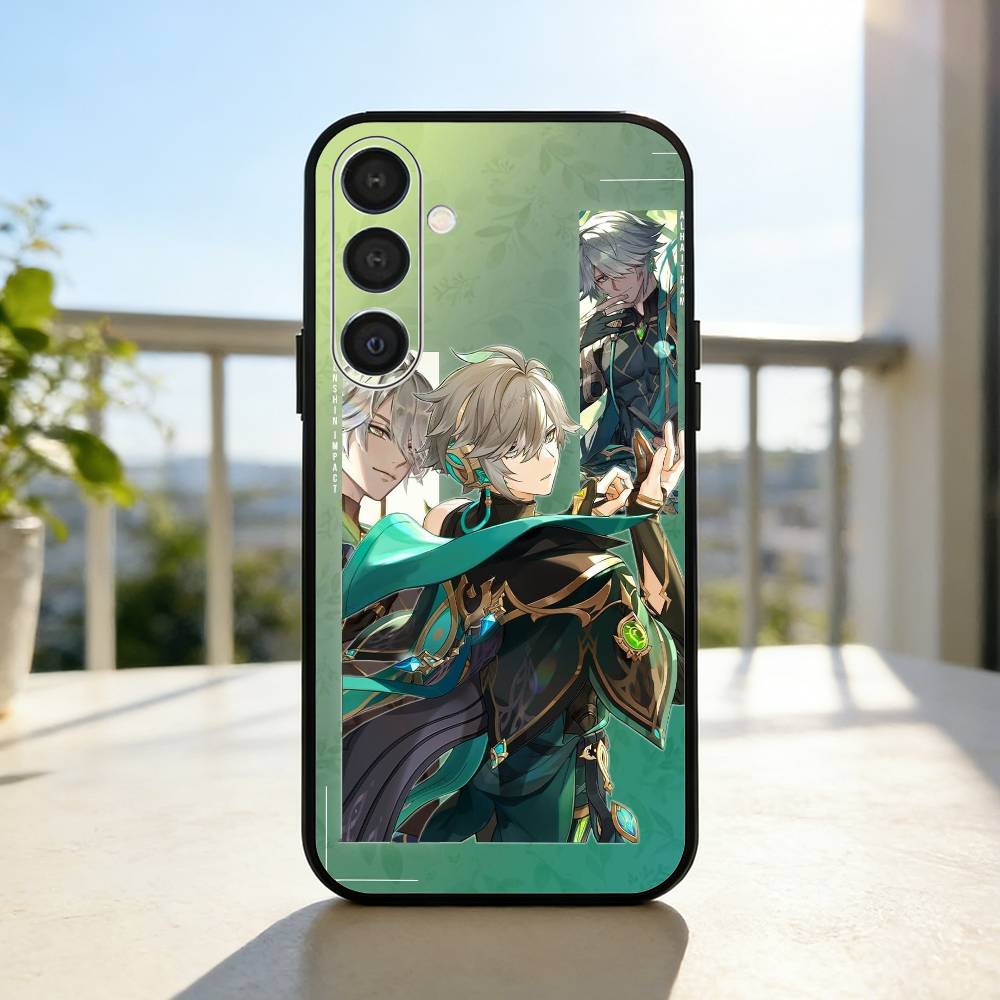 G-Genshin A-Alhaitham Phone Case For Samsung A73,72,71,53,52,51,22,91,80, Soft Black Cover