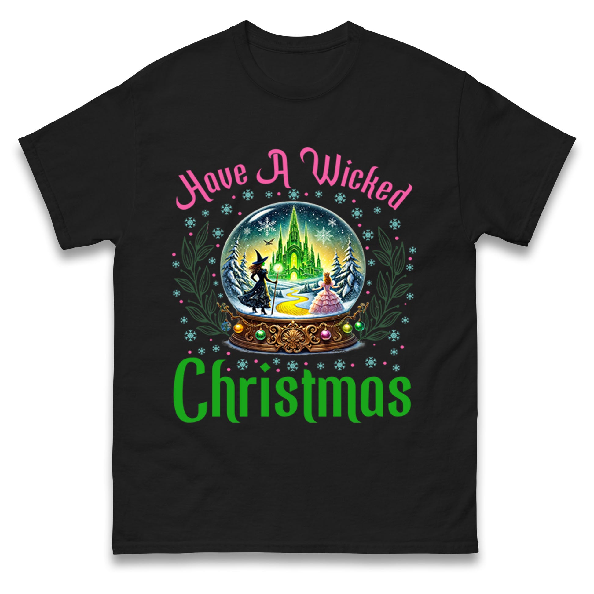 Have A Wicked Christmas Globe T Shirt Tshirt Mens Womens Unisex Tops Tees 3XL