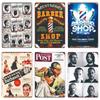 Hair Cutting Retro Plaque, Metal Signs, Barber Shop, Vintage Painting, Wall Posters, Bar, Pub, Shave & Haircut, Home Decor, WY28