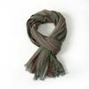 Fashion Men Cotton Linen Striped Scarf