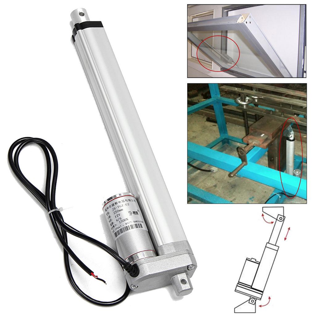 Buy Linear Heavy Duty Actuator Stroke 1500N 330 Pound Max Lift DC 12V ...