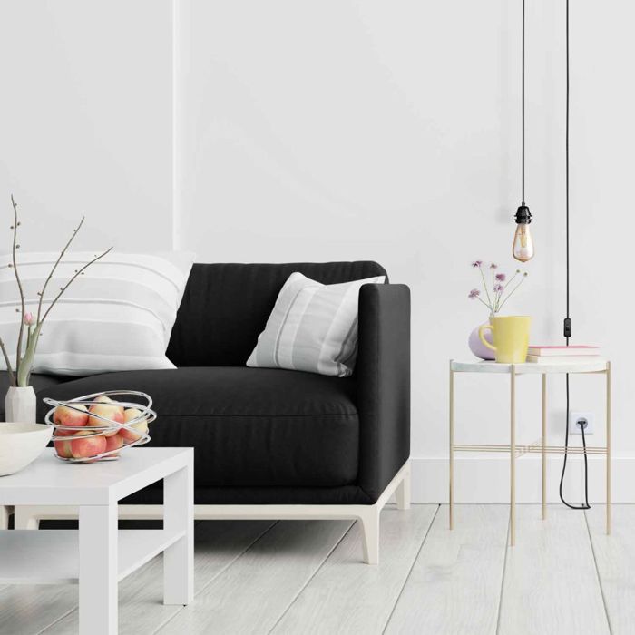 Luminaire - hoopzï - bala - cordon en lin brut - 4,5 mètres - e27