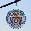 10-Inch Wind Chime with Vivid Animal and 2D Mandala Design, No External Power Needed - Colorful Outdoor Garden Decor