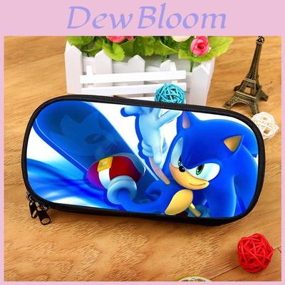 Sonic The Hedgehog Large Capacity Pencil Case With Nylon Material For School Supplies