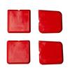 4Pcs Caulking Tools 3-in-1 Silicone Caulking Tools Set Glass Glue Angle Scraper,Caulk Remover Scratching Board Red Multifunction