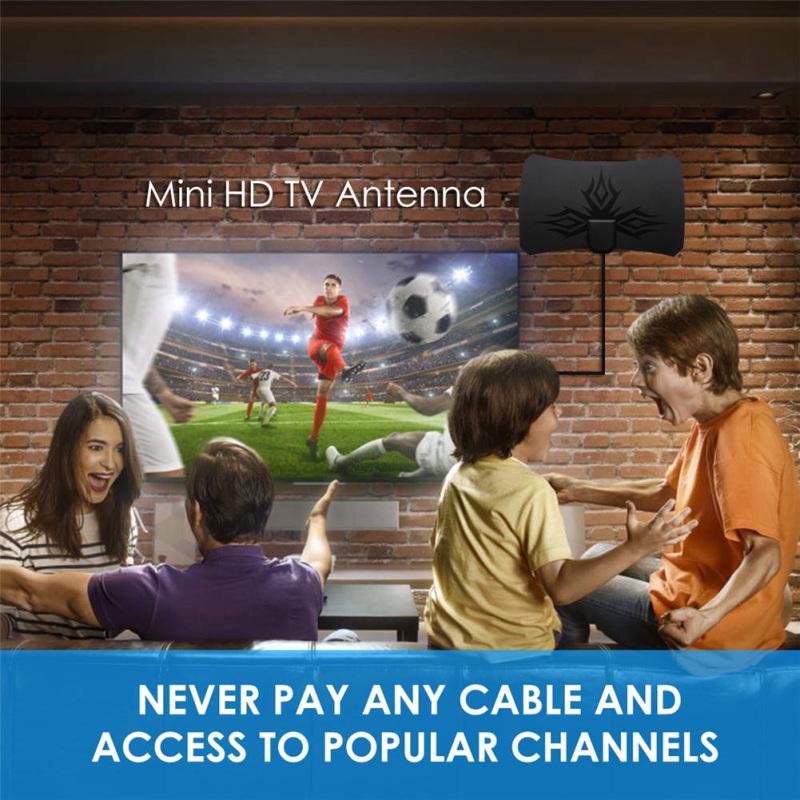 Digital Antenna TV Indoor Crystal Clear Signal Amplifier Ultra-Thin HDTV antenna Satellite Signal