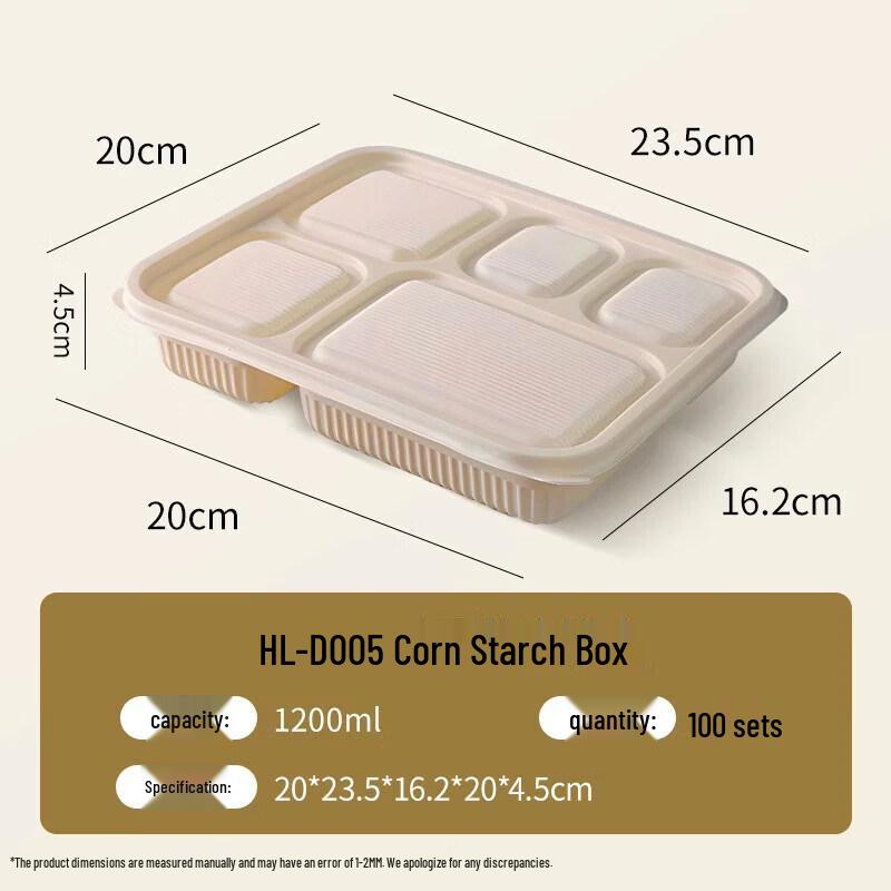 

Biodegradable Corn Starch Disposable Takeout Container