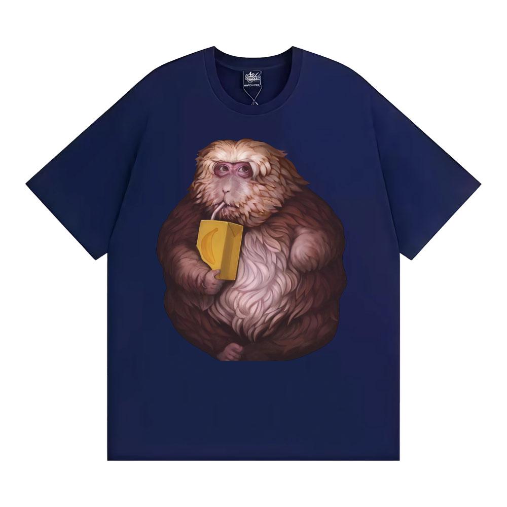 Funny Zoon XingXing Monkey Meme Graphic T Shirt Casual Cotton Short Sleeve T Shirts Unisex Women Fashion Vintage Oversized Tshirt