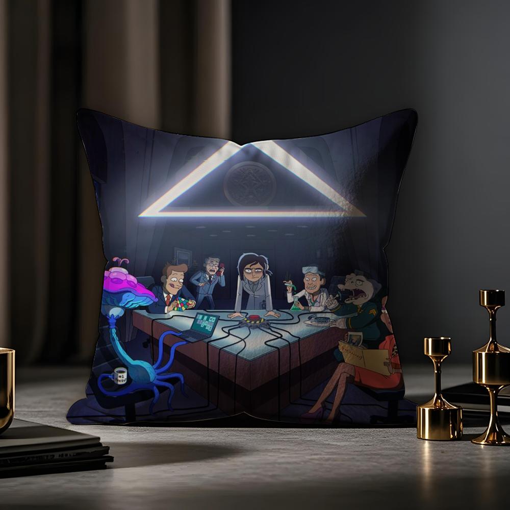 Inside Job Cushion Cover Anti-dustmite Pillowcase Invisible Zipper Silky Short Plush Sofa Cushion Cover