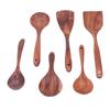 Küchenutensilien-Set Holzspatel Löffel Bequemer Griff Minimalistische Küchenkochgeschirr für Zuhause